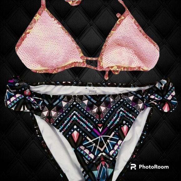 Victorias Secret sequined triangle bikini - Picture 1 of 3